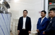 Phó Chủ tịch UBND tỉnh Lê Ngọc Châu kiểm tra mô hình kinh tế ở Hồng Lĩnh